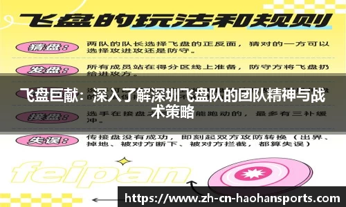 飞盘巨献：深入了解深圳飞盘队的团队精神与战术策略